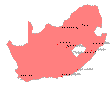 carte de l'afrique du sud