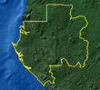 Carte du Gabon avec capitale 