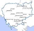 Carte du Cambodge