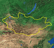 Carte de Mongolie avec capitale 