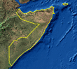 Carte de Somalie avec capitale 