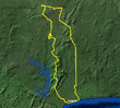 Carte du Togo avec drapeau
