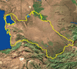 Carte du Turkmenistan avec capitale 