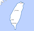 Carte de Taiwan